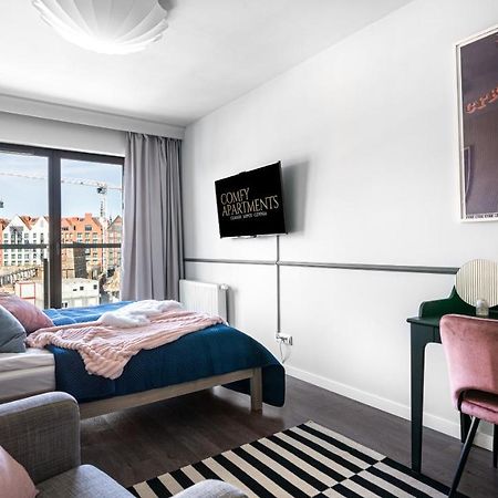 Waterlane W Oknami Na Rzeke - Marina View - Comfy Apartments Gdansk Bagian luar foto