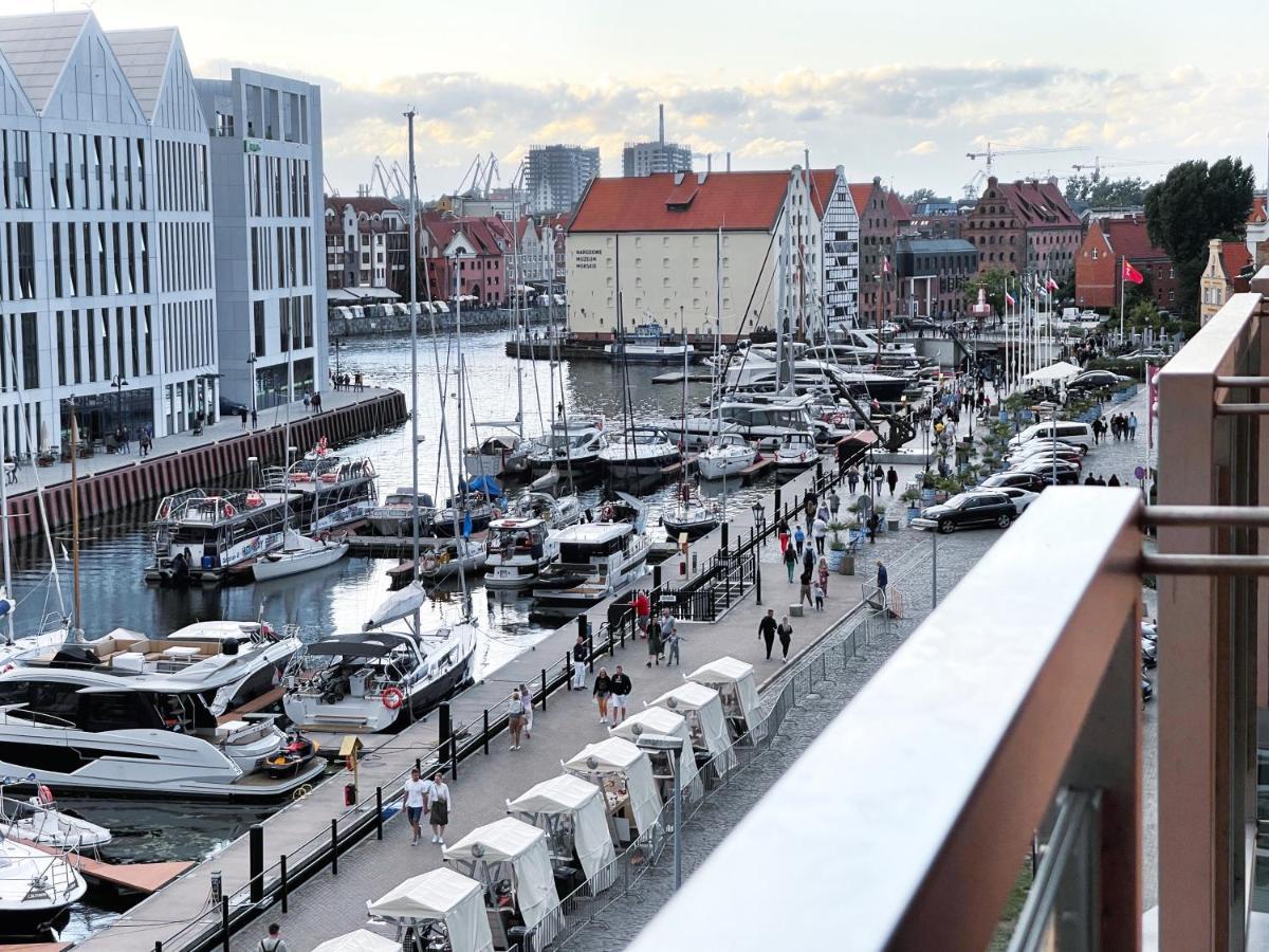Waterlane W Oknami Na Rzeke - Marina View - Comfy Apartments Gdansk Bagian luar foto