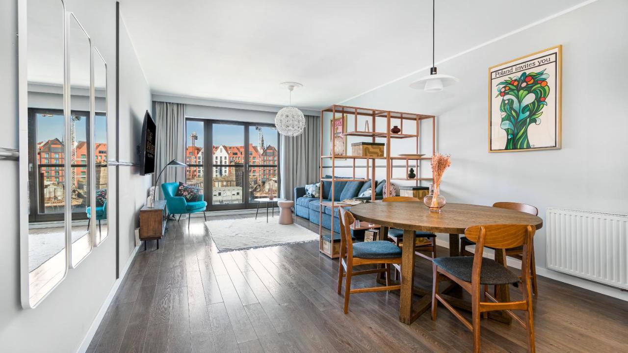Waterlane W Oknami Na Rzeke - Marina View - Comfy Apartments Gdansk Bagian luar foto