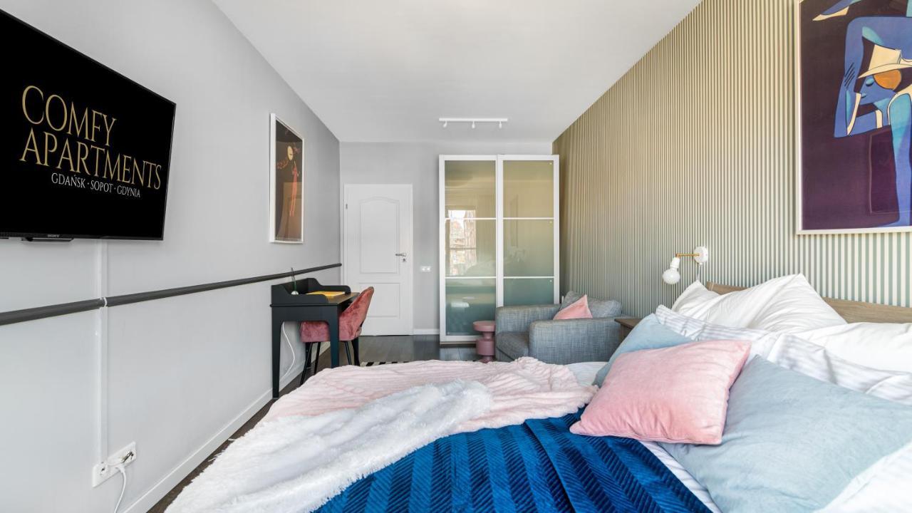 Waterlane W Oknami Na Rzeke - Marina View - Comfy Apartments Gdansk Bagian luar foto