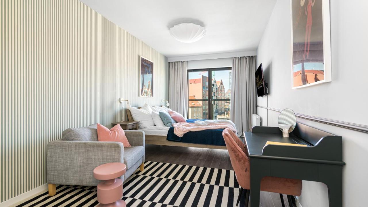Waterlane W Oknami Na Rzeke - Marina View - Comfy Apartments Gdansk Bagian luar foto